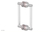 JOLIE - 8" Double Sided Shower Pull with "Pink" Accents 222-93-08
