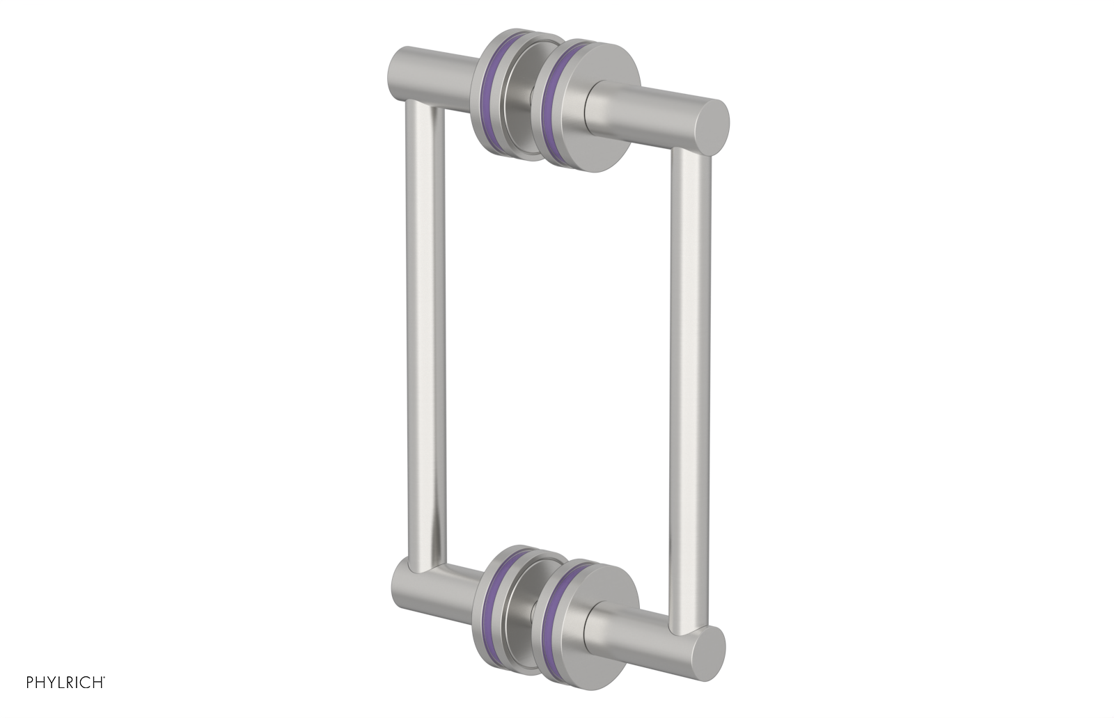 JOLIE - 8" Double Sided Shower Pull with "Purple" Accents 222-93-08