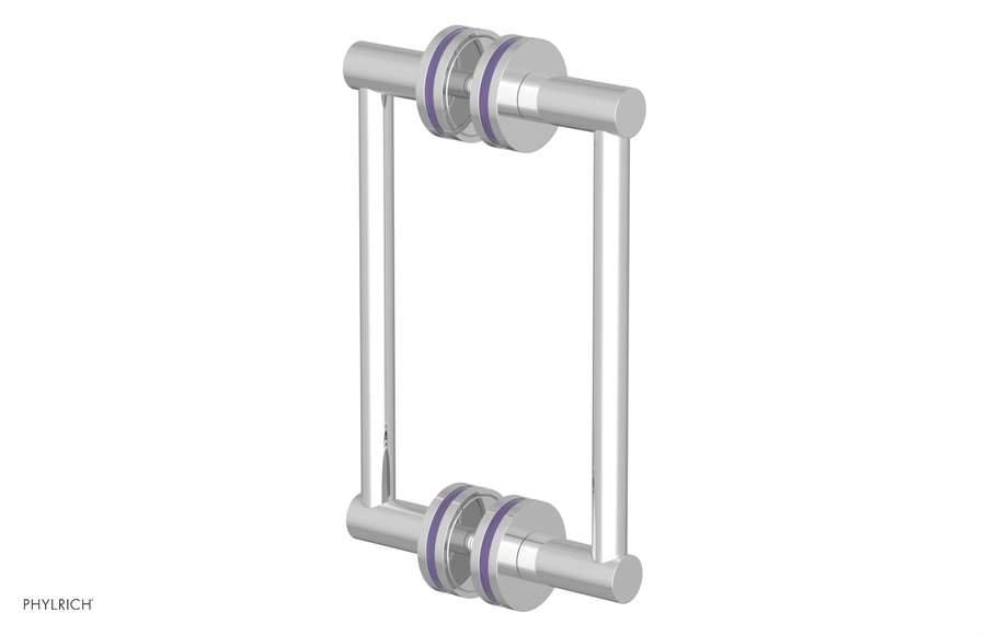 JOLIE - 8" Double Sided Shower Pull with "Purple" Accents 222-93-08