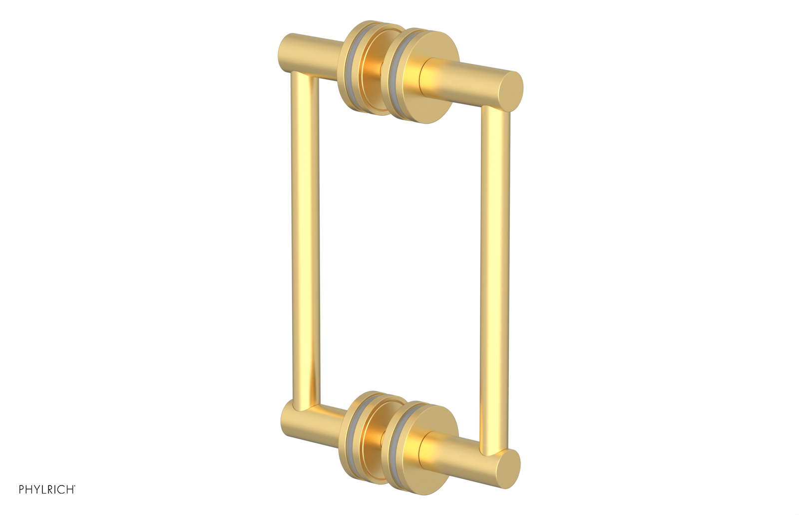 JOLIE - 8" Double Sided Shower Pull with "Grey" Accents 222-93-08