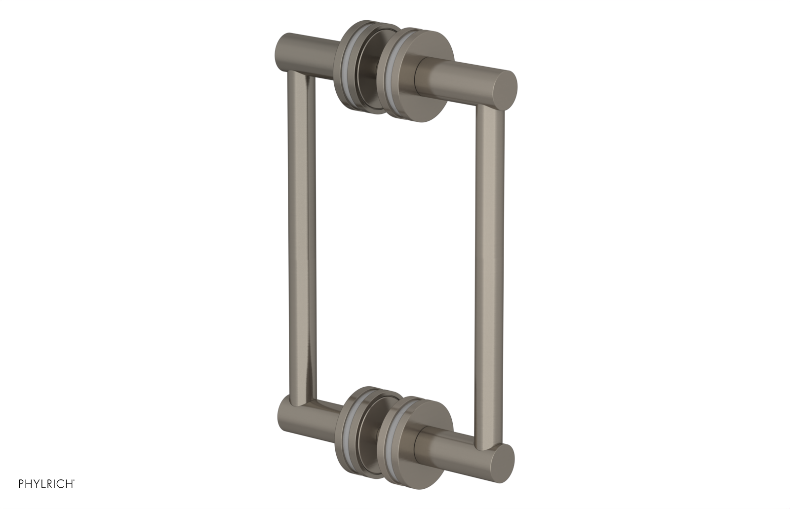 JOLIE - 8" Double Sided Shower Pull with "Grey" Accents 222-93-08