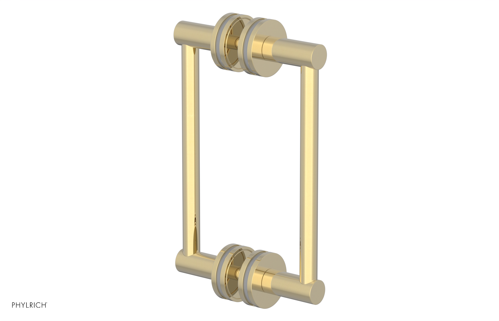 JOLIE - 8" Double Sided Shower Pull with "Grey" Accents 222-93-08