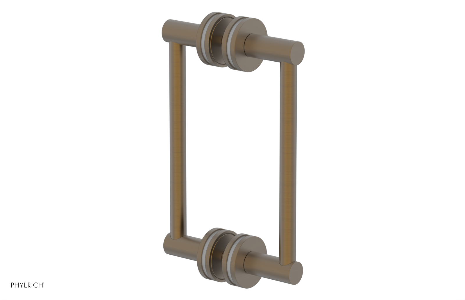 JOLIE - 8" Double Sided Shower Pull with "Grey" Accents 222-93-08