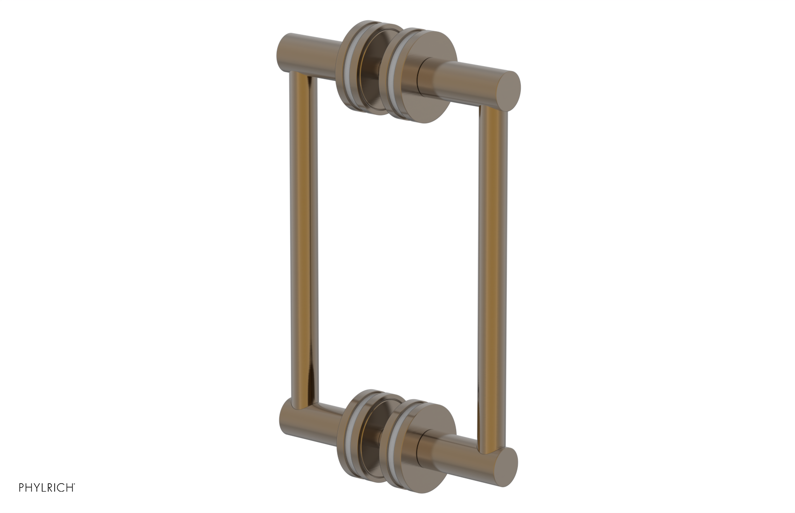 JOLIE - 8" Double Sided Shower Pull with "Grey" Accents 222-93-08