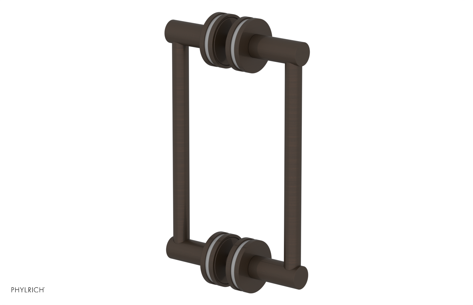 JOLIE - 8" Double Sided Shower Pull with "Grey" Accents 222-93-08