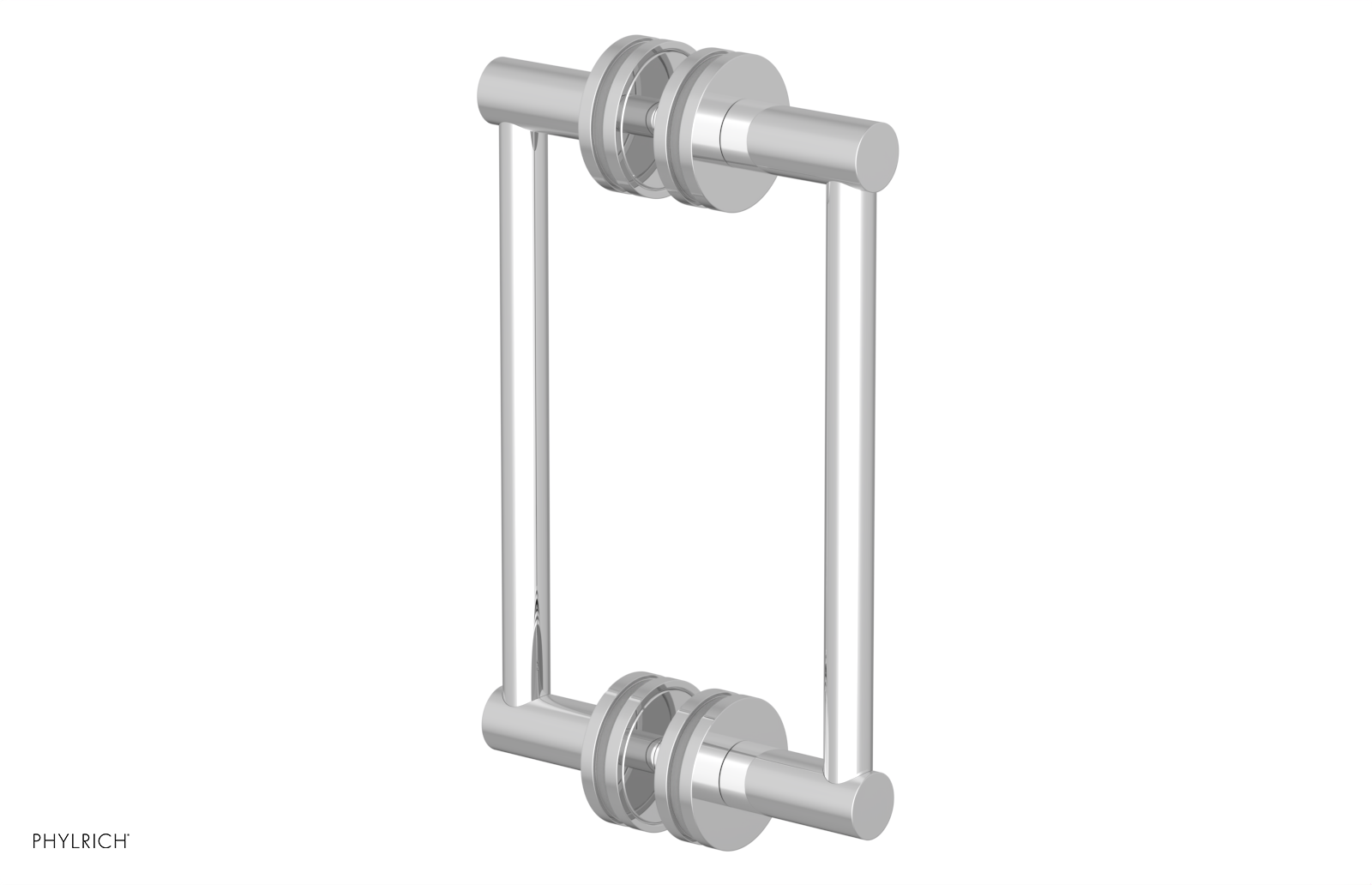 JOLIE - 8" Double Sided Shower Pull with "Grey" Accents 222-93-08
