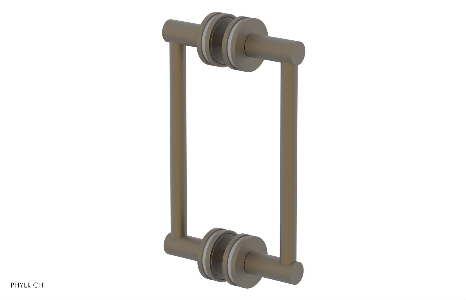 JOLIE - 8" Double Sided Shower Pull with "Grey" Accents 222-93-08