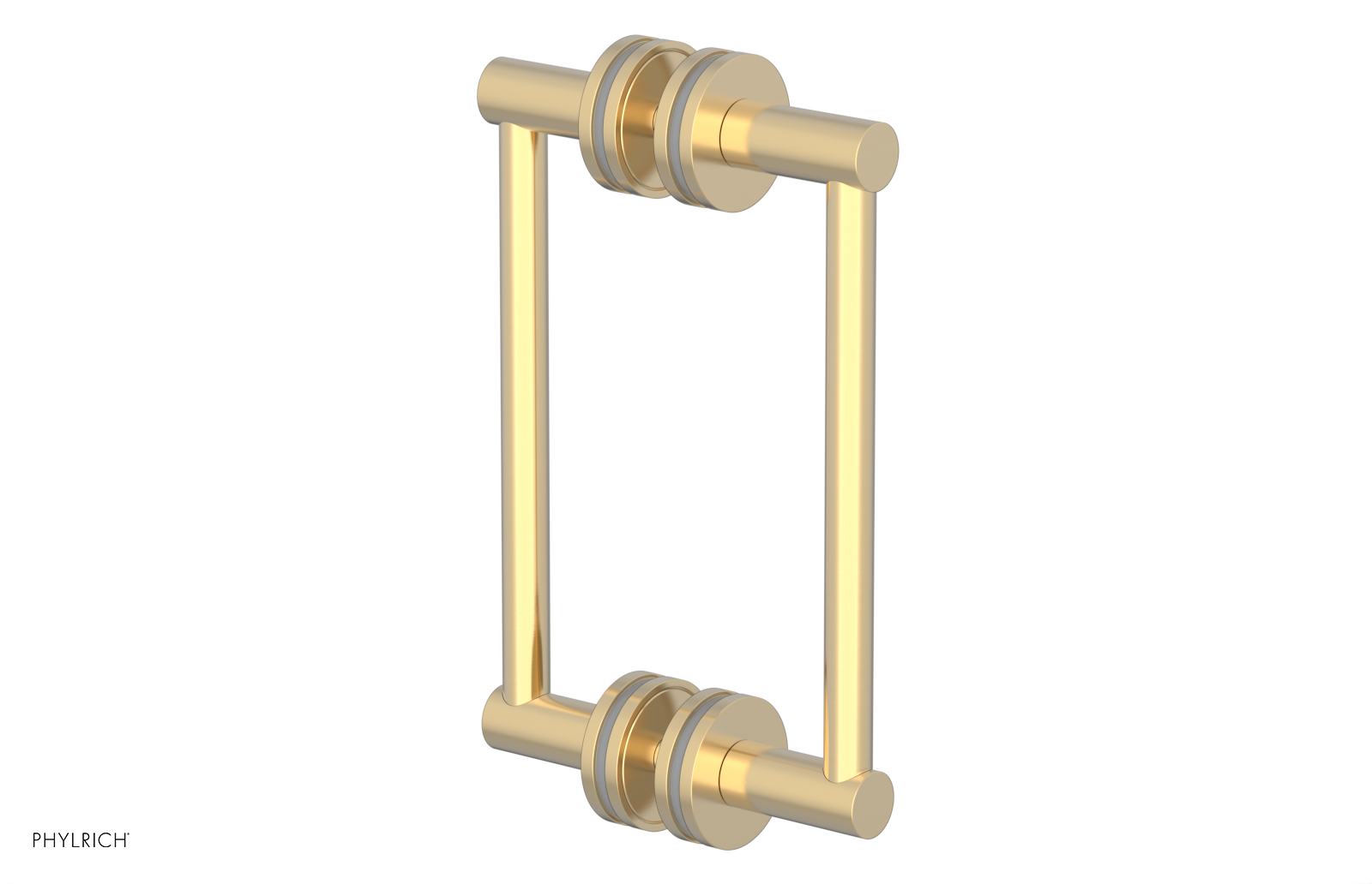 JOLIE - 8" Double Sided Shower Pull with "Grey" Accents 222-93-08