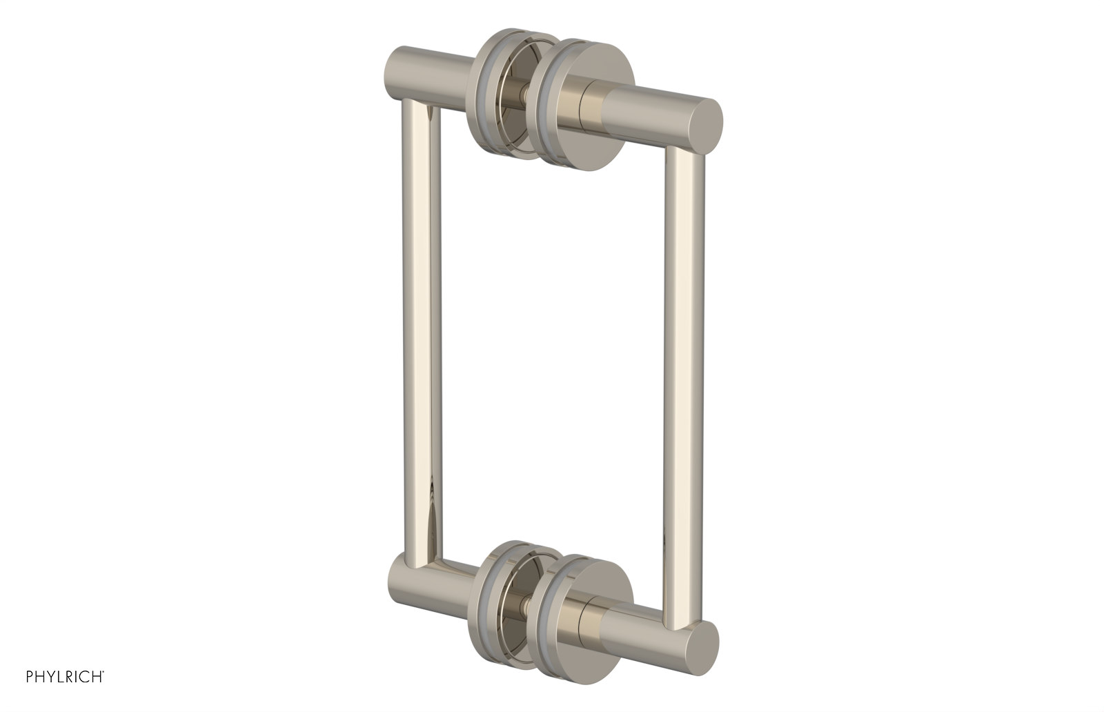 JOLIE - 8" Double Sided Shower Pull with "Grey" Accents 222-93-08