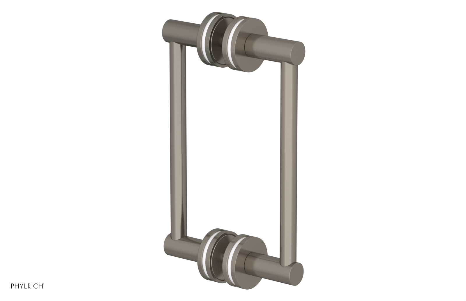 JOLIE - 8" Double Sided Shower Pull with "White" Accents 222-93-08