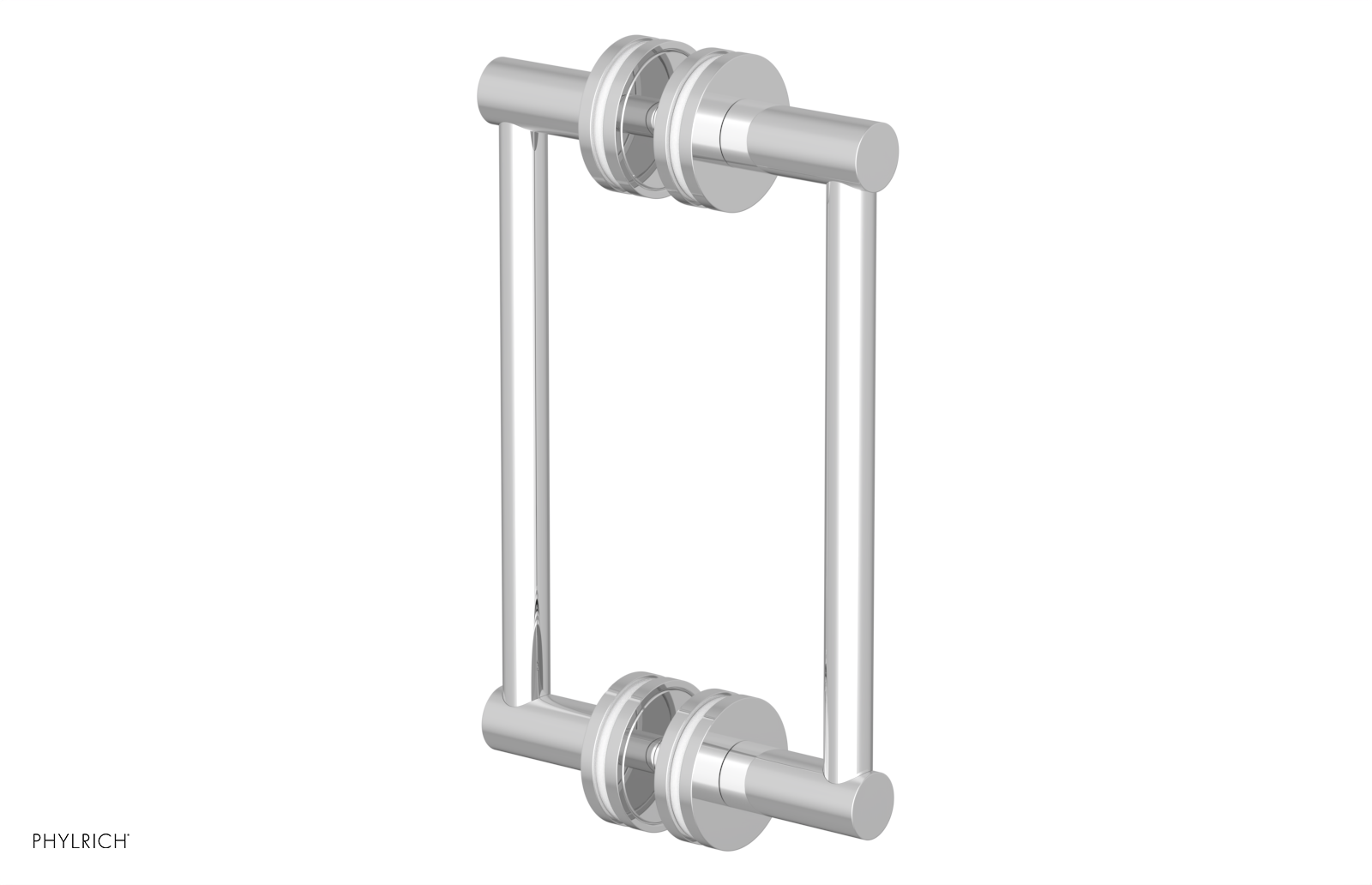 JOLIE - 8" Double Sided Shower Pull with "White" Accents 222-93-08