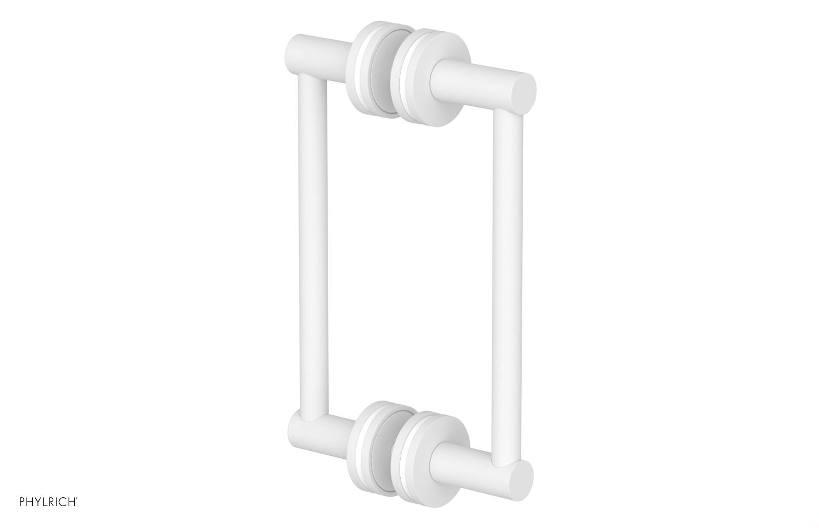 JOLIE - 8" Double Sided Shower Pull with "White" Accents 222-93-08