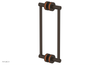 JOLIE - 12" Double Sided Shower Pull with "Orange" Accents 222-93-12