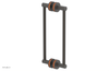 JOLIE - 12" Double Sided Shower Pull with "Orange" Accents 222-93-12