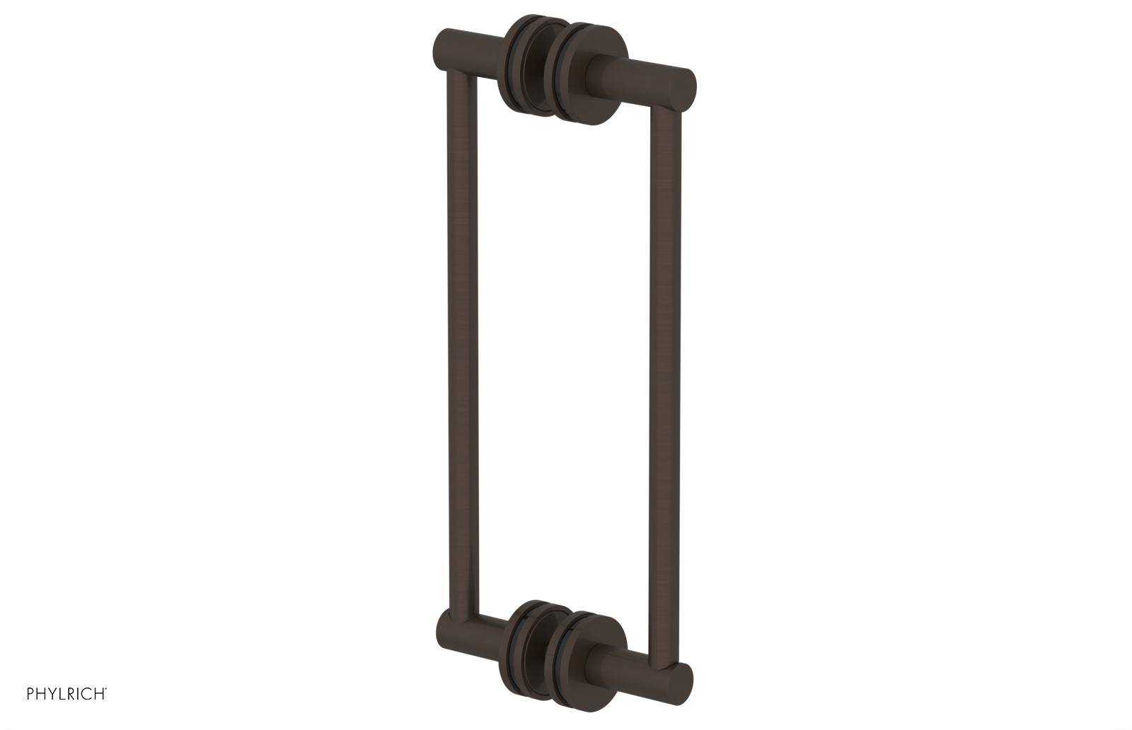 JOLIE - 12" Double Sided Shower Pull with "Black" Accents 222-93-12