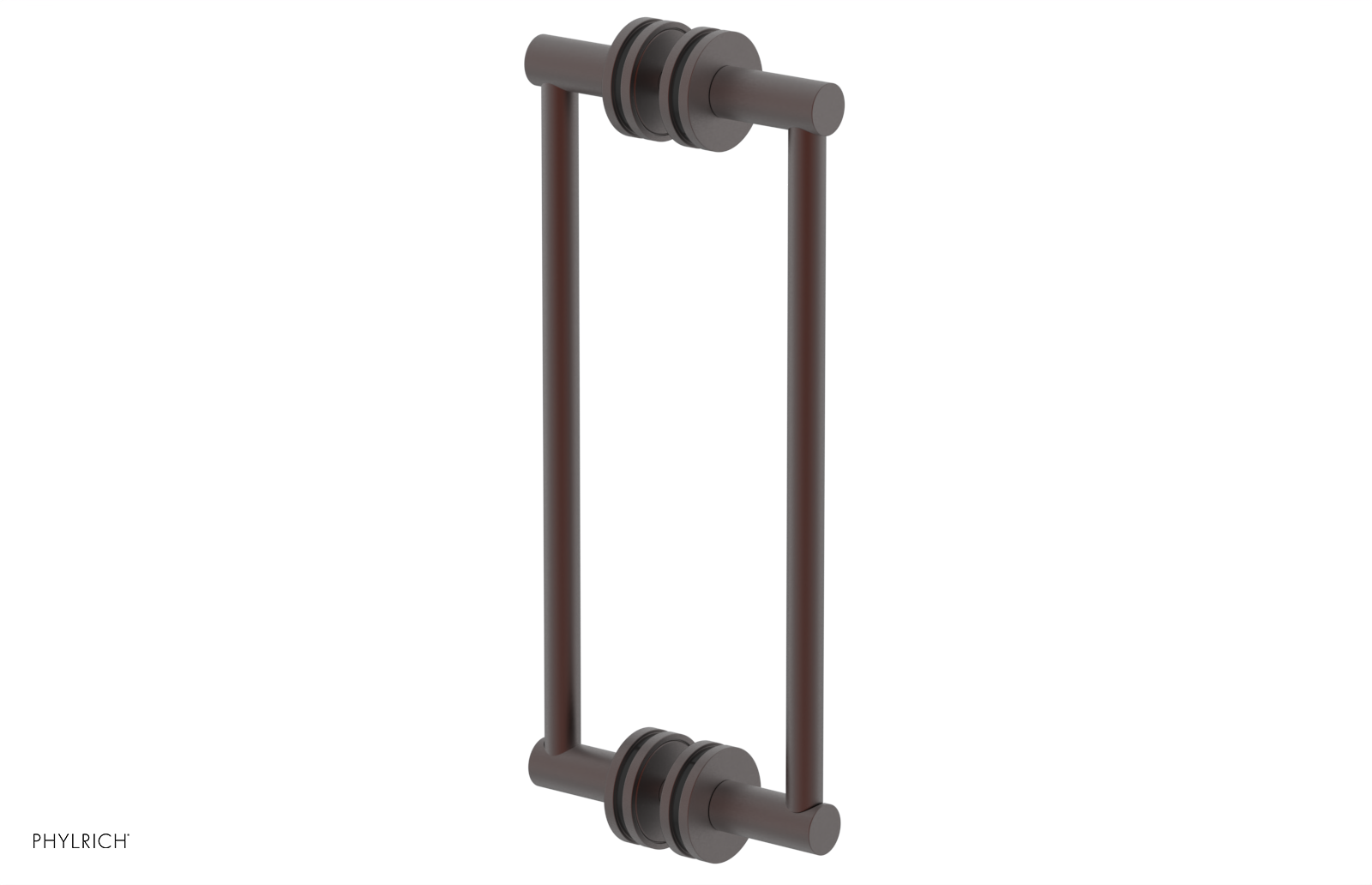 JOLIE - 12" Double Sided Shower Pull with "Black" Accents 222-93-12