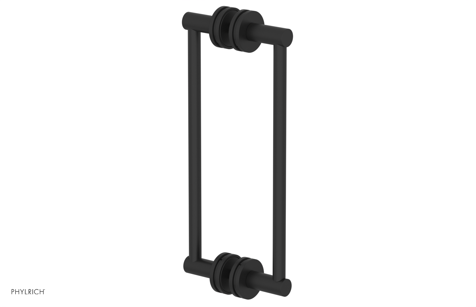JOLIE - 12" Double Sided Shower Pull with "Black" Accents 222-93-12