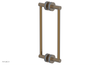 JOLIE - 12" Double Sided Shower Pull with "Light Blue" Accents 222-93-12