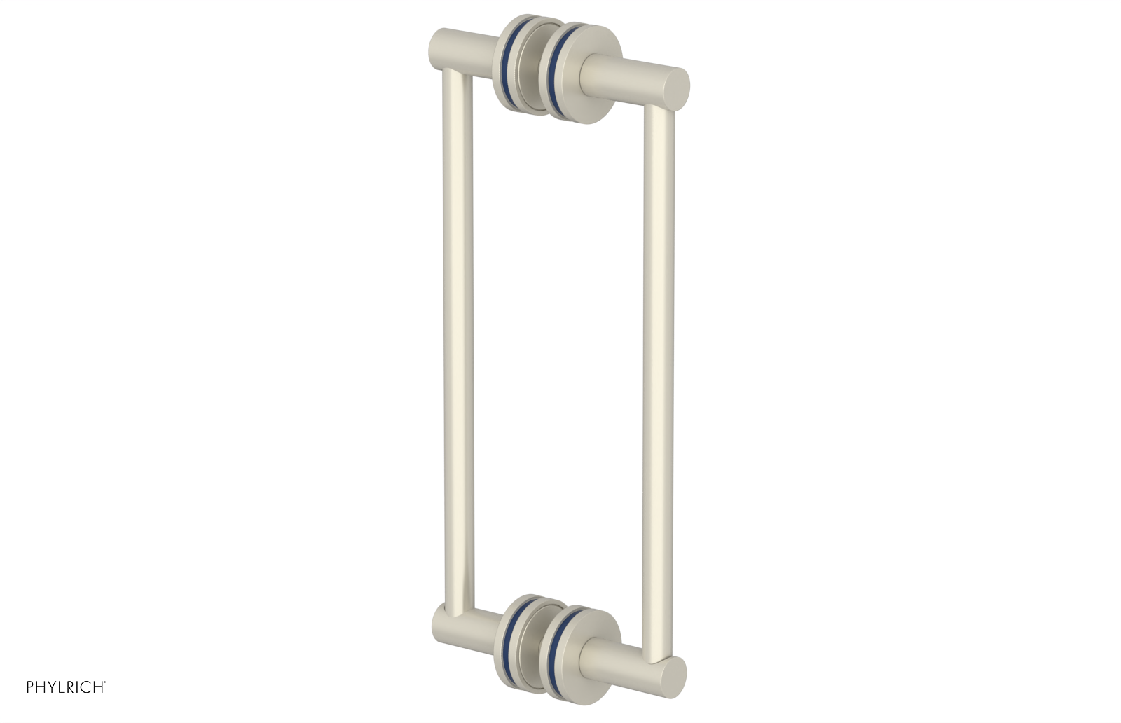 JOLIE - 12" Double Sided Shower Pull with "Navy Blue" Accents 222-93-12