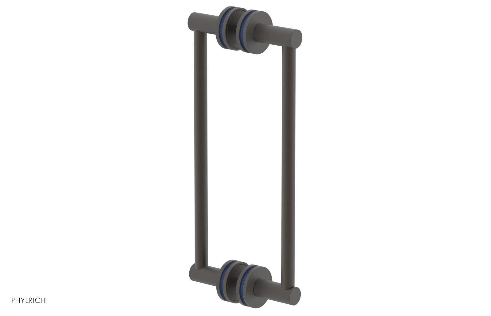 JOLIE - 12" Double Sided Shower Pull with "Navy Blue" Accents 222-93-12