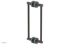 JOLIE - 12" Double Sided Shower Pull with "Turqoise" Accents 222-93-12
