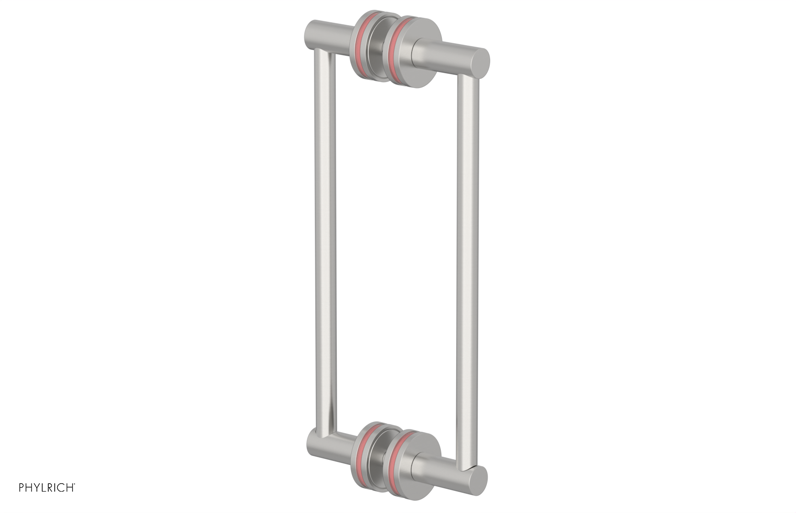 JOLIE - 12" Double Sided Shower Pull with "Pink" Accents 222-93-12