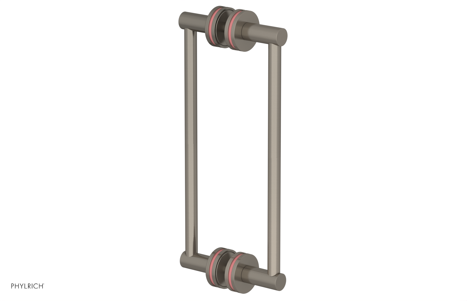 JOLIE - 12" Double Sided Shower Pull with "Pink" Accents 222-93-12