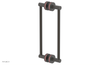JOLIE - 12" Double Sided Shower Pull with "Pink" Accents 222-93-12