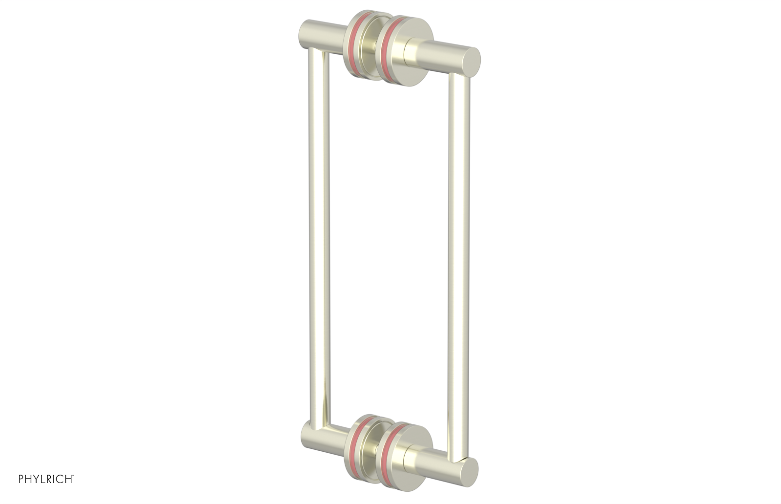 JOLIE - 12" Double Sided Shower Pull with "Pink" Accents 222-93-12