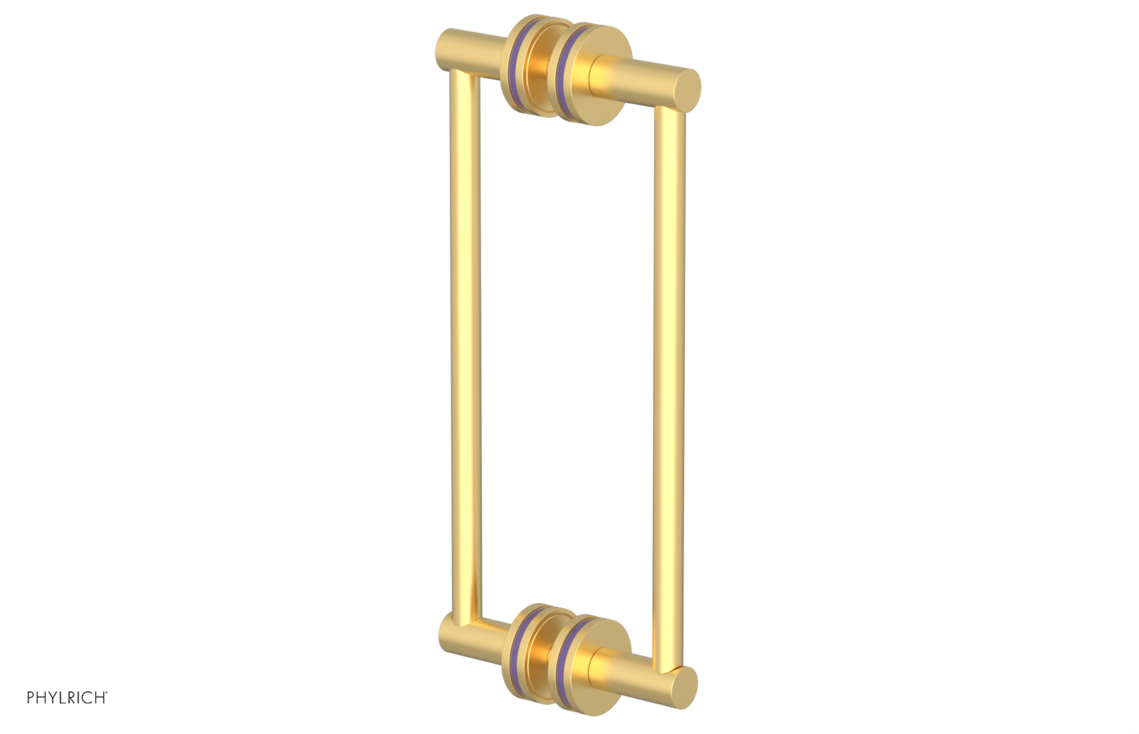 JOLIE - 12" Double Sided Shower Pull with "Purple" Accents 222-93-12