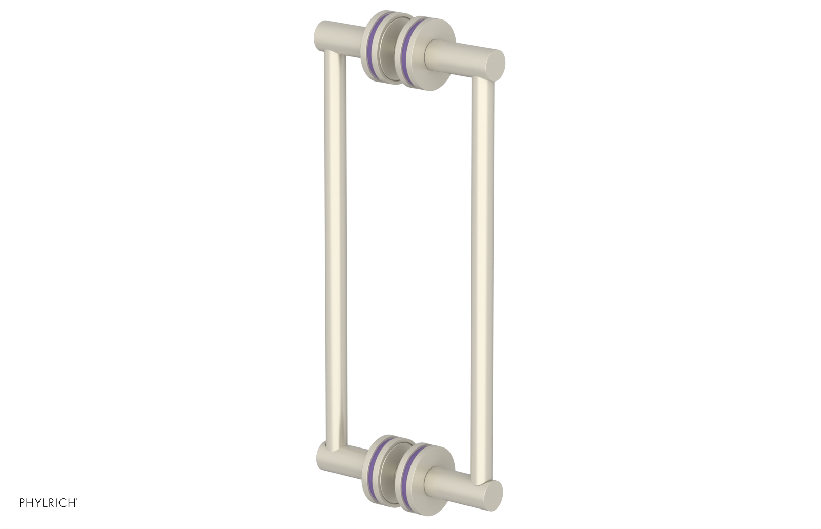 JOLIE - 12" Double Sided Shower Pull with "Purple" Accents 222-93-12