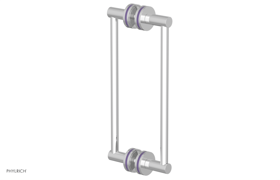 JOLIE - 12" Double Sided Shower Pull with "Purple" Accents 222-93-12