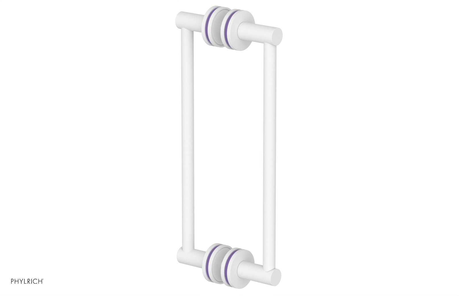 JOLIE - 12" Double Sided Shower Pull with "Purple" Accents 222-93-12
