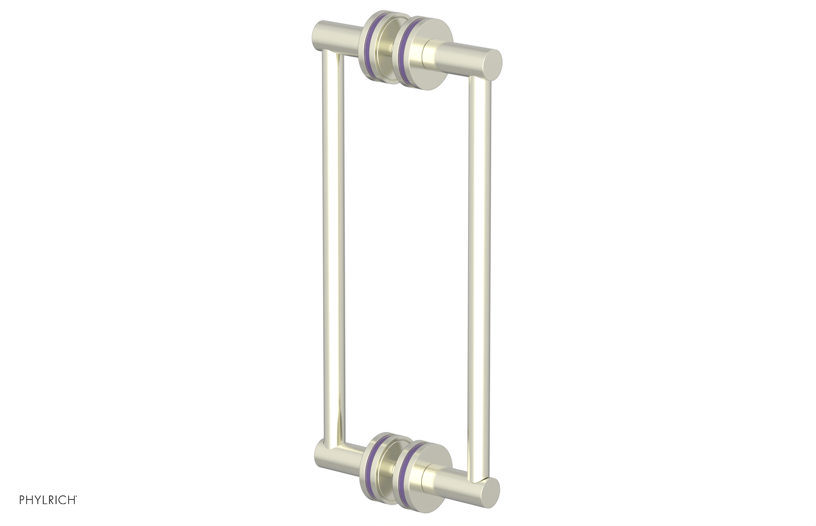 JOLIE - 12" Double Sided Shower Pull with "Purple" Accents 222-93-12