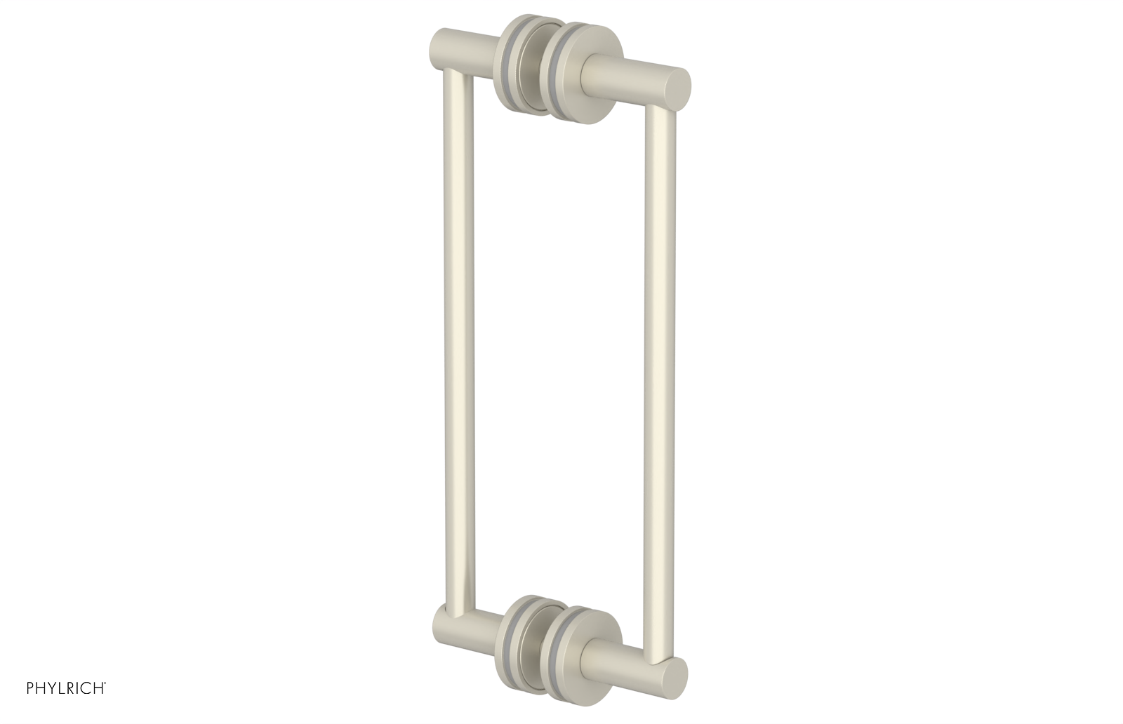 JOLIE - 12" Double Sided Shower Pull with "Grey" Accents 222-93-12
