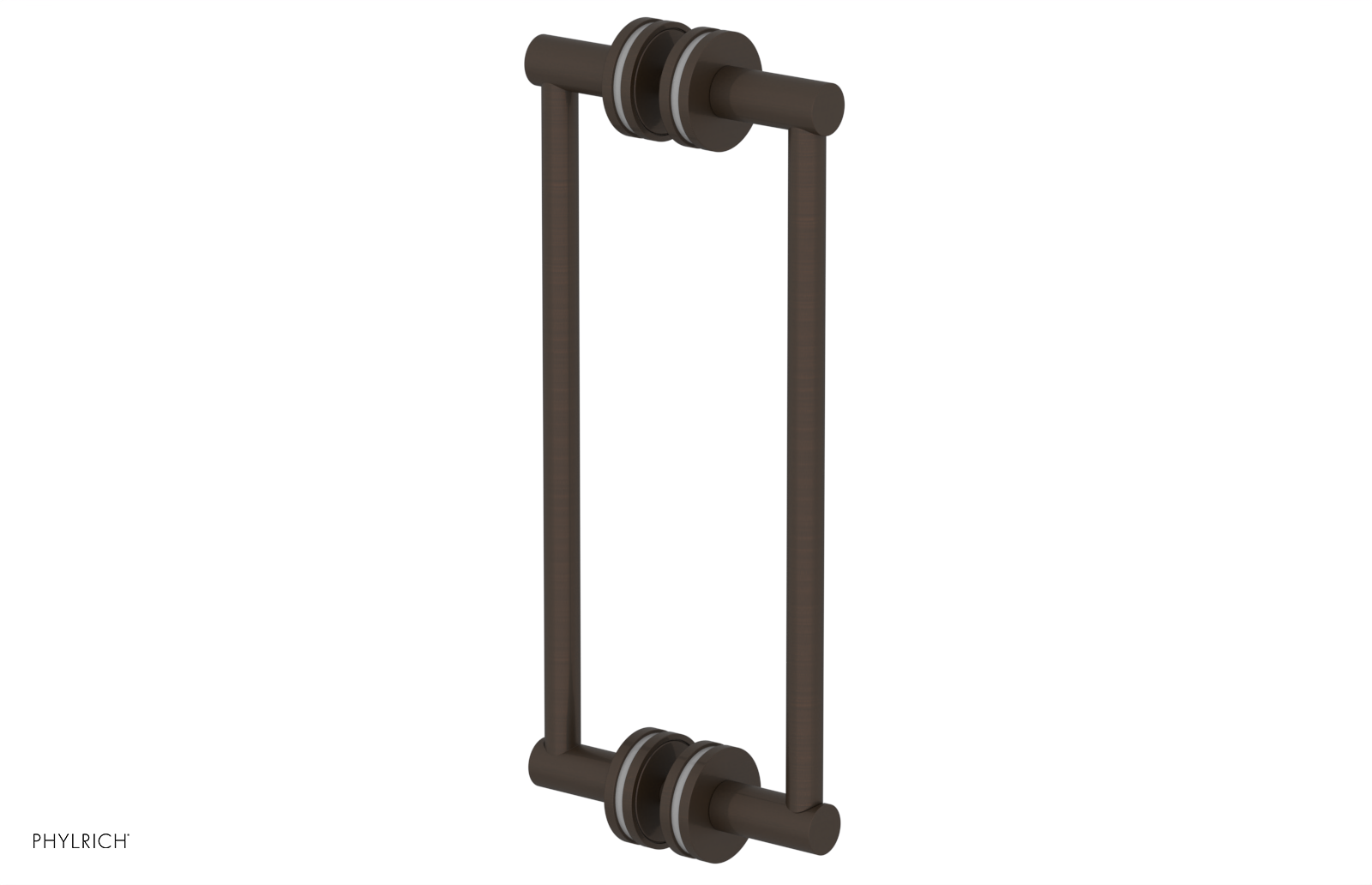 JOLIE - 12" Double Sided Shower Pull with "Grey" Accents 222-93-12