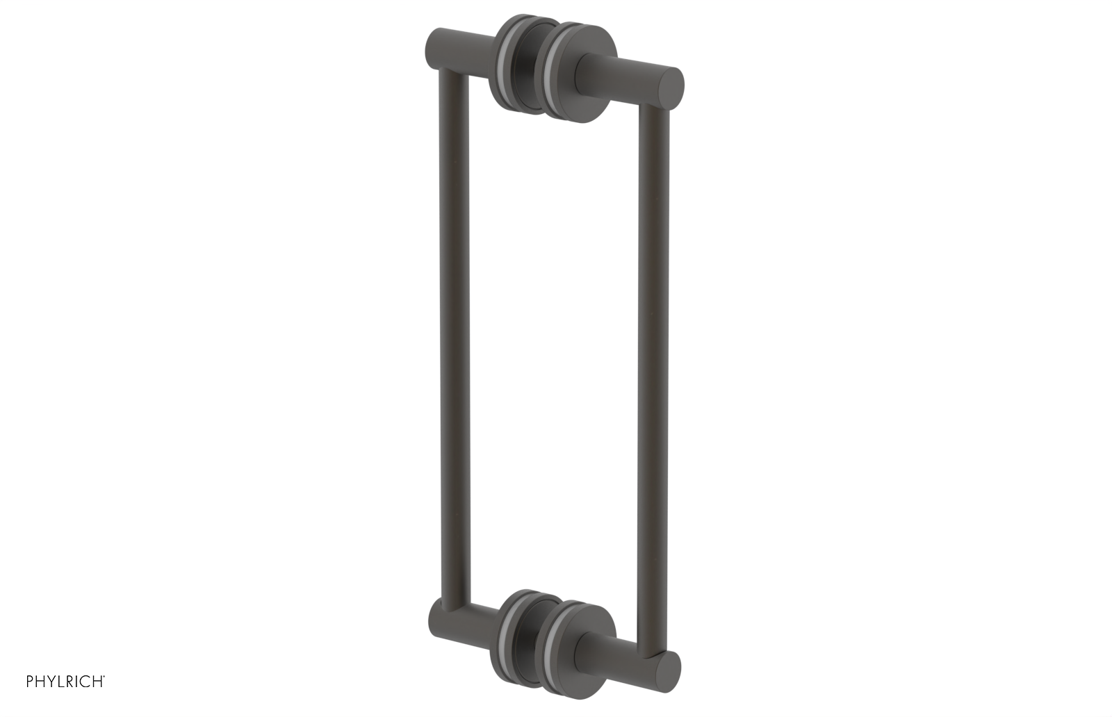 JOLIE - 12" Double Sided Shower Pull with "Grey" Accents 222-93-12