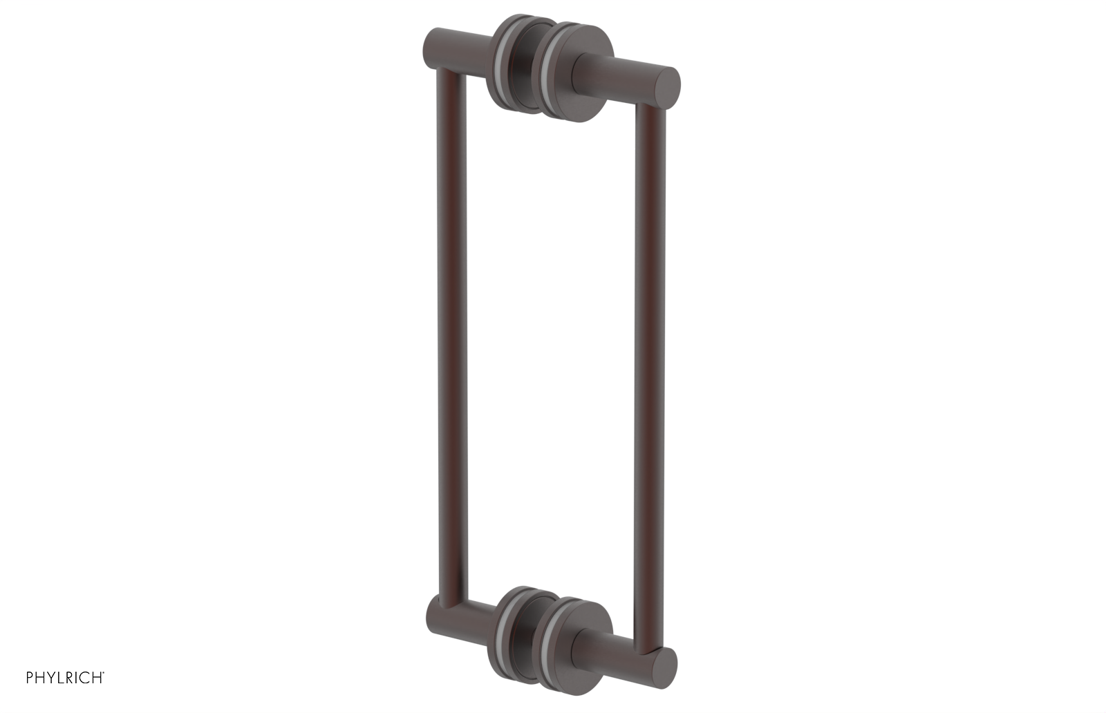 JOLIE - 12" Double Sided Shower Pull with "Grey" Accents 222-93-12
