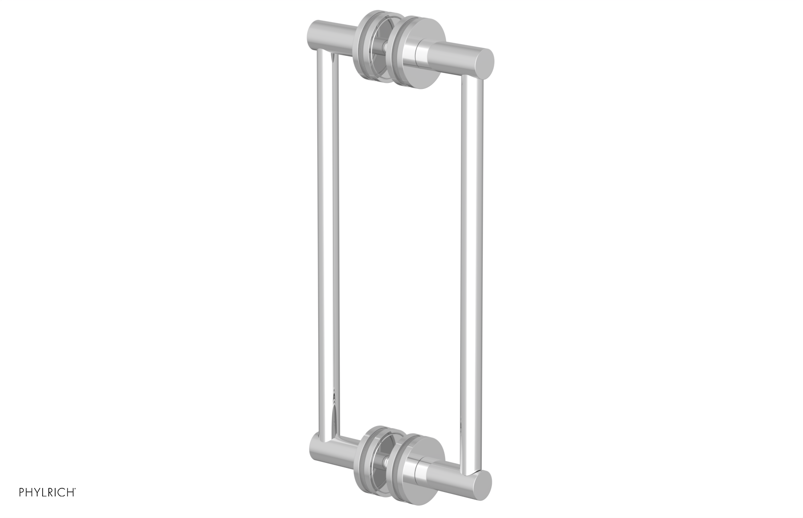JOLIE - 12" Double Sided Shower Pull with "Grey" Accents 222-93-12