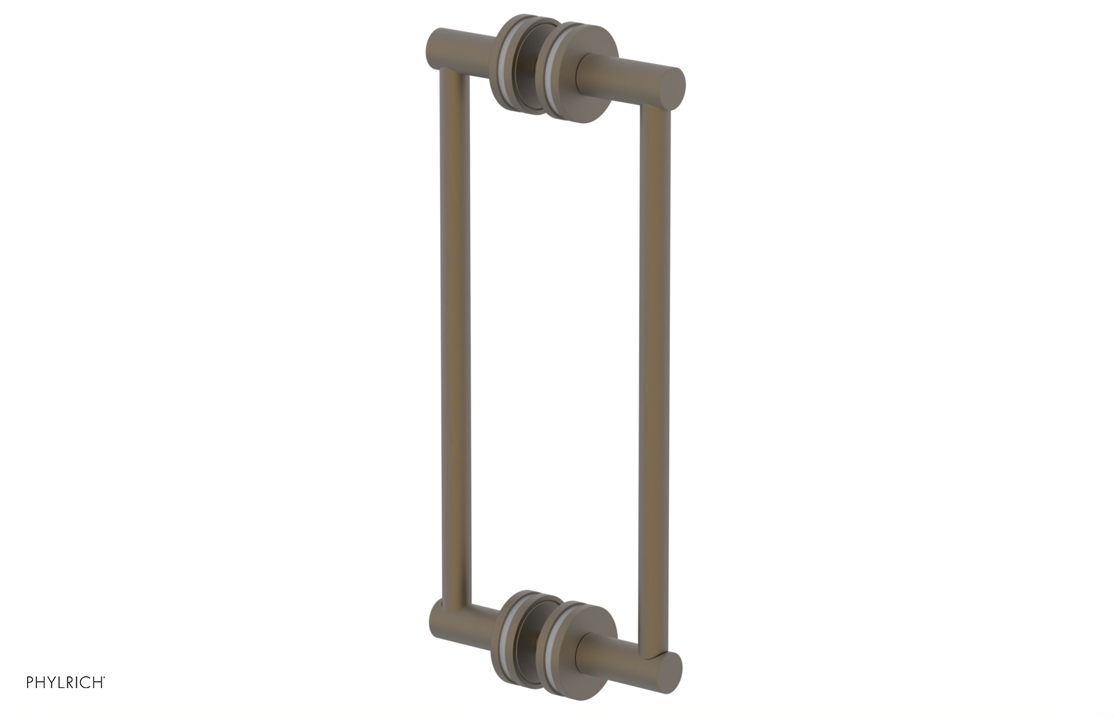 JOLIE - 12" Double Sided Shower Pull with "Grey" Accents 222-93-12