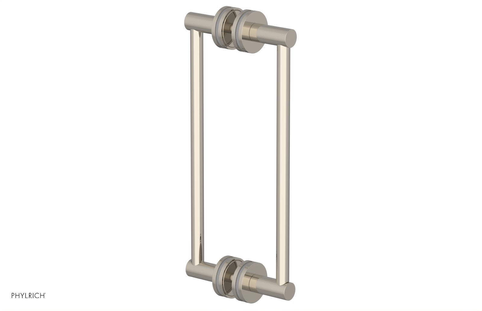JOLIE - 12" Double Sided Shower Pull with "Grey" Accents 222-93-12