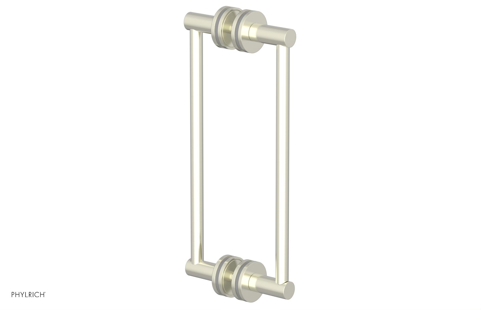 JOLIE - 12" Double Sided Shower Pull with "Grey" Accents 222-93-12