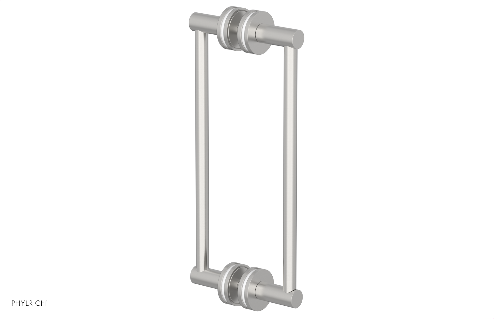 JOLIE - 12" Double Sided Shower Pull with "White" Accents 222-93-12