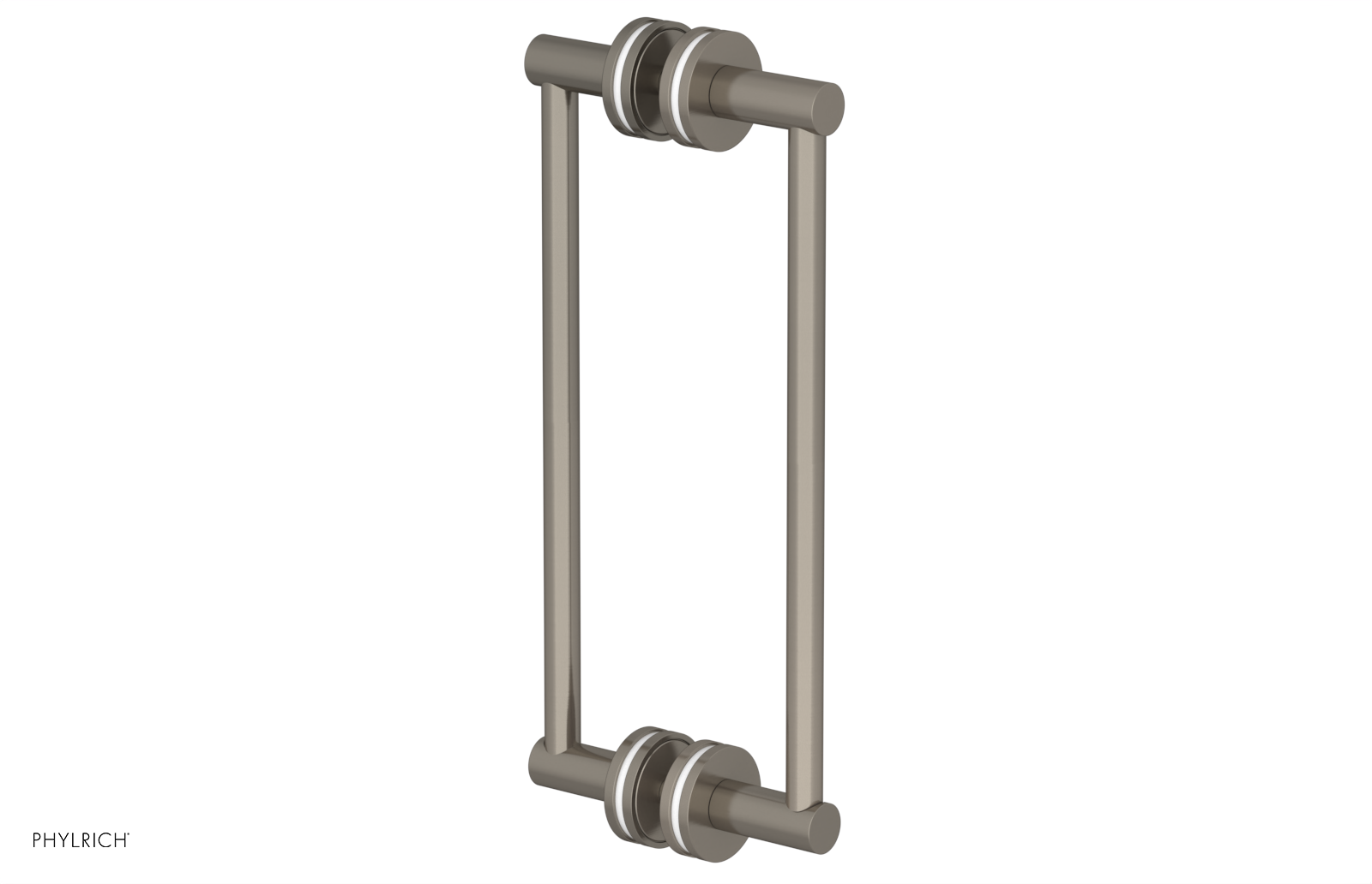 JOLIE - 12" Double Sided Shower Pull with "White" Accents 222-93-12