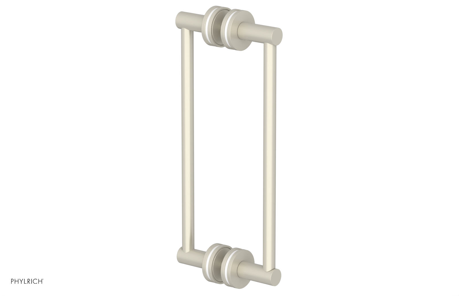 JOLIE - 12" Double Sided Shower Pull with "White" Accents 222-93-12