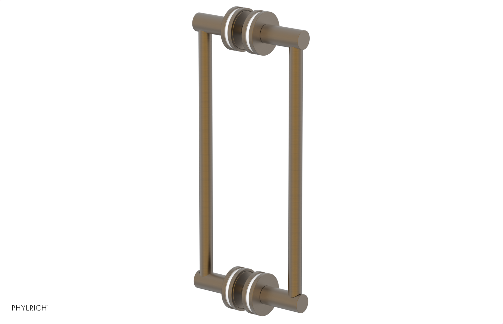 JOLIE - 12" Double Sided Shower Pull with "White" Accents 222-93-12