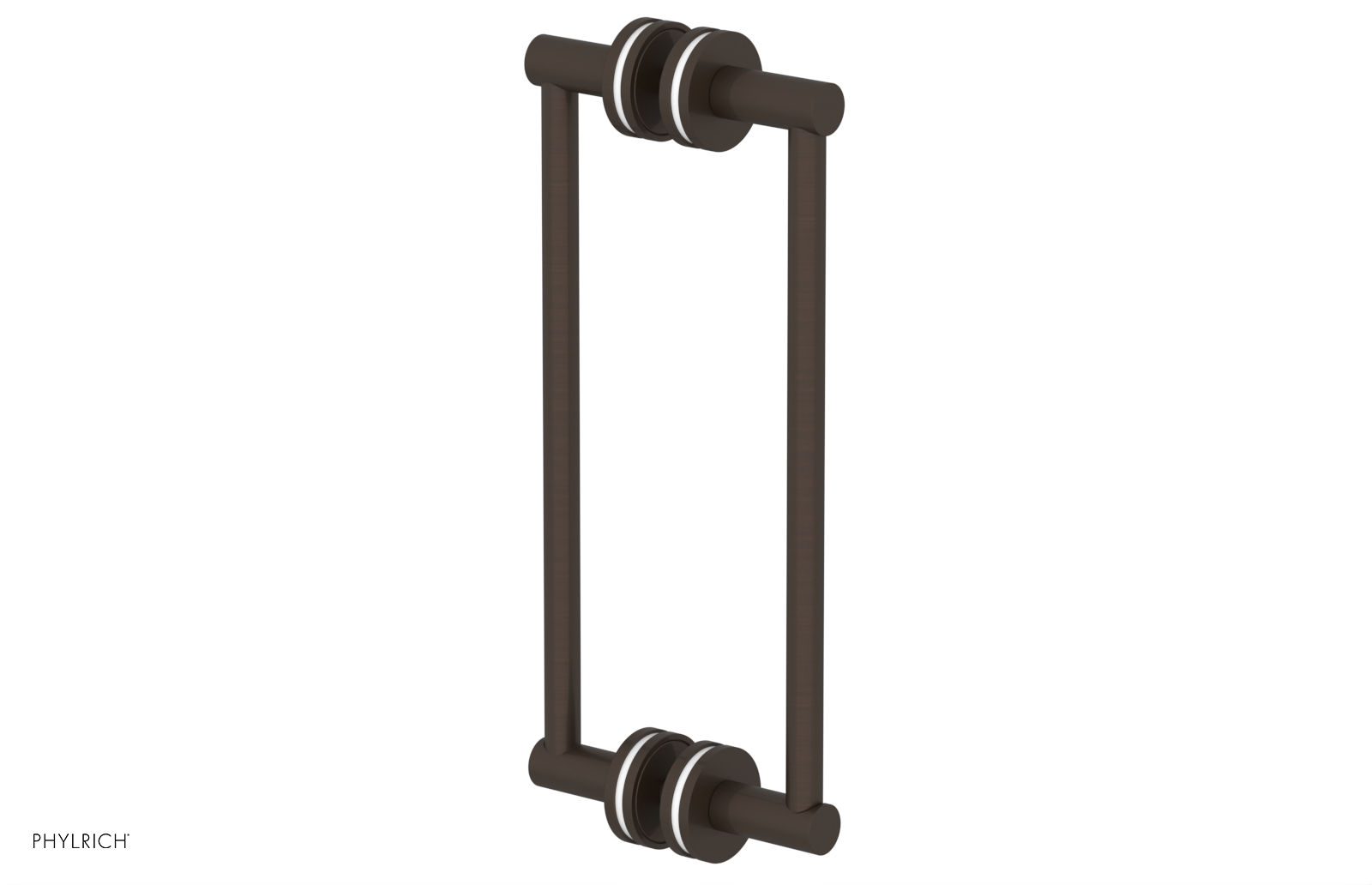 JOLIE - 12" Double Sided Shower Pull with "White" Accents 222-93-12