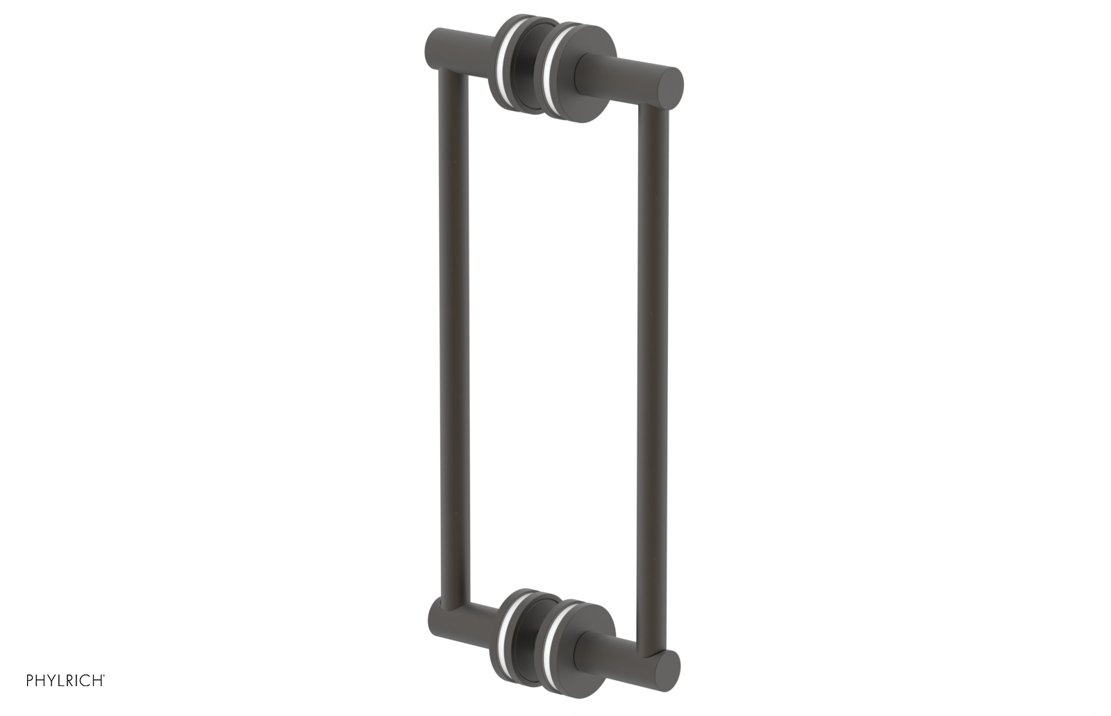 JOLIE - 12" Double Sided Shower Pull with "White" Accents 222-93-12