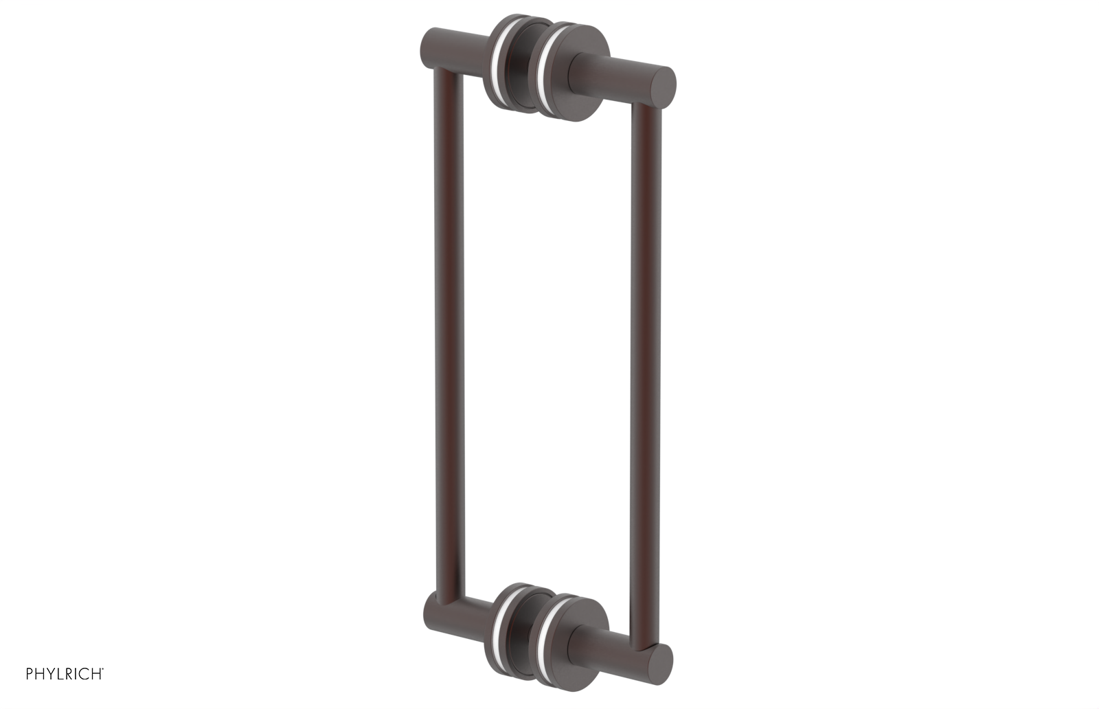 JOLIE - 12" Double Sided Shower Pull with "White" Accents 222-93-12