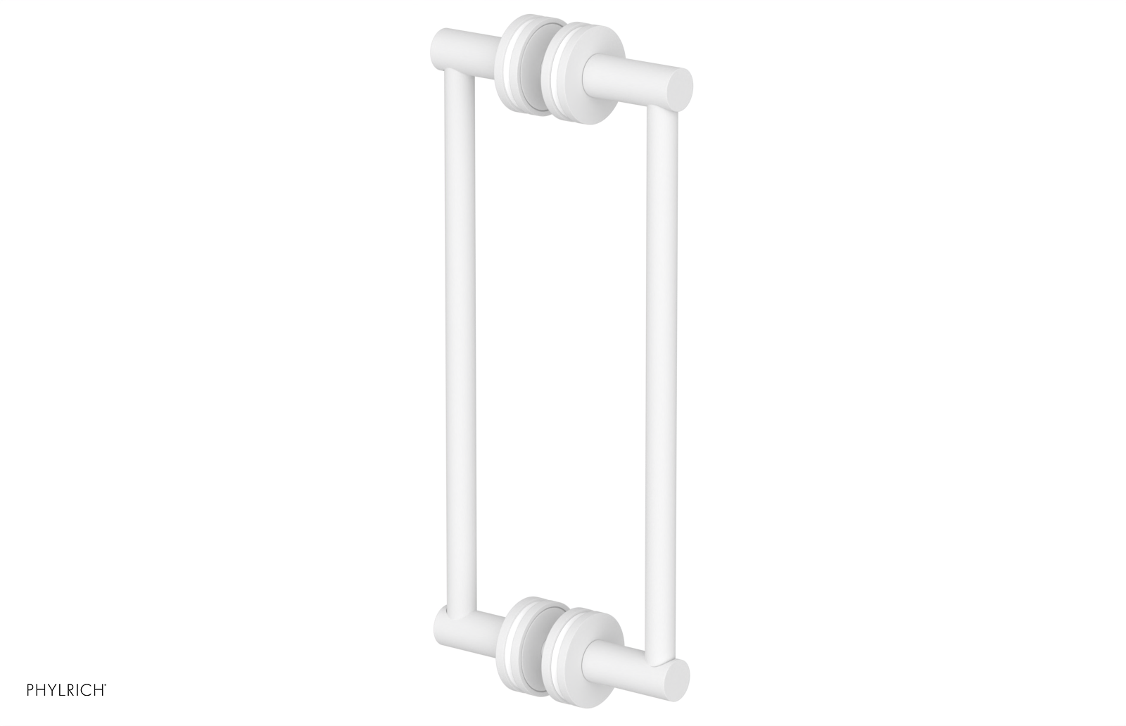 JOLIE - 12" Double Sided Shower Pull with "White" Accents 222-93-12